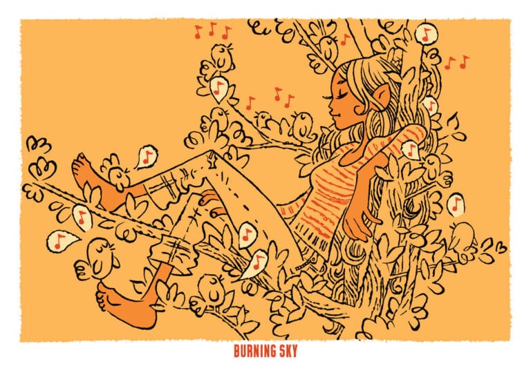 Signed Giclée Print – A3 Just Peachy Artwork